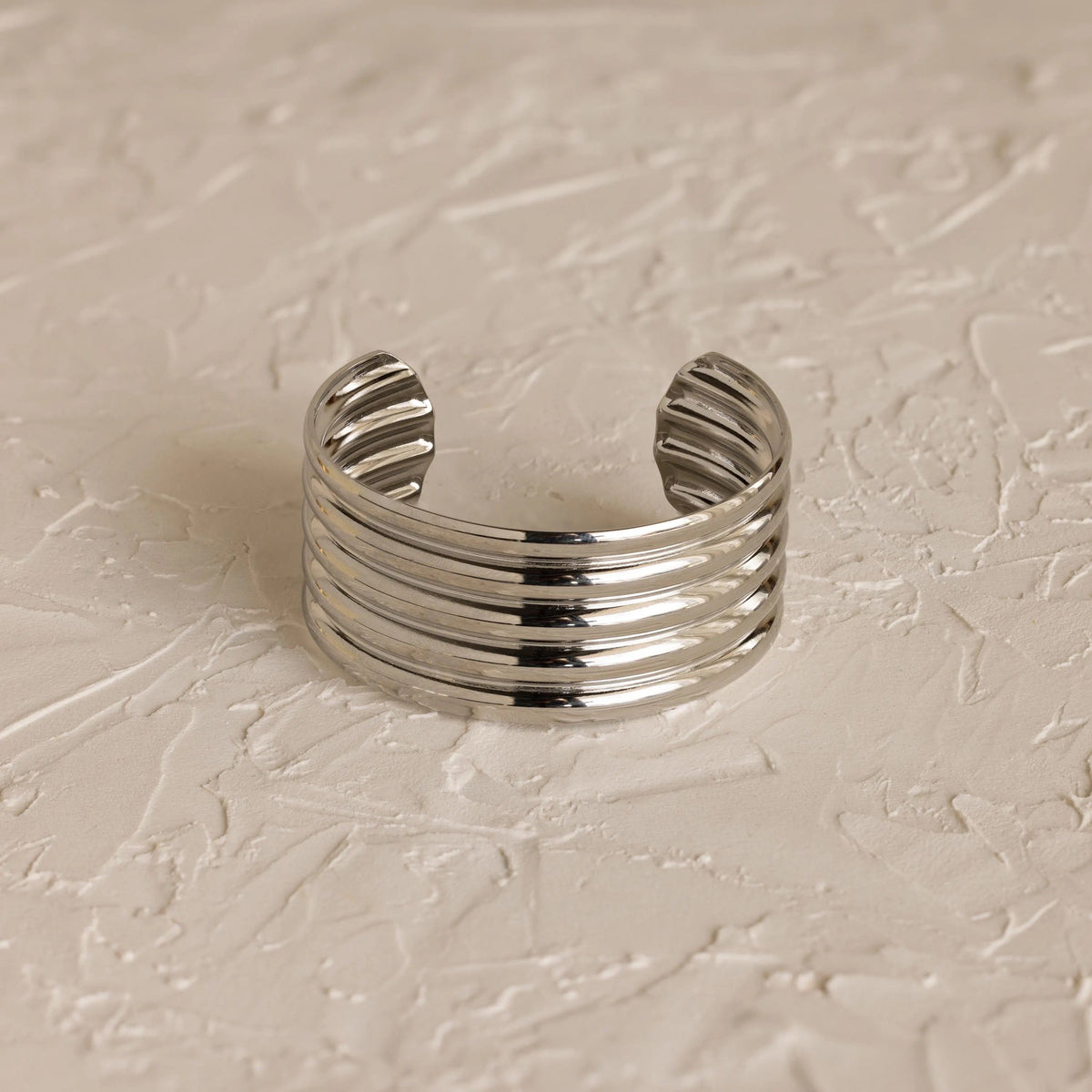 Pulseira de punho canelado