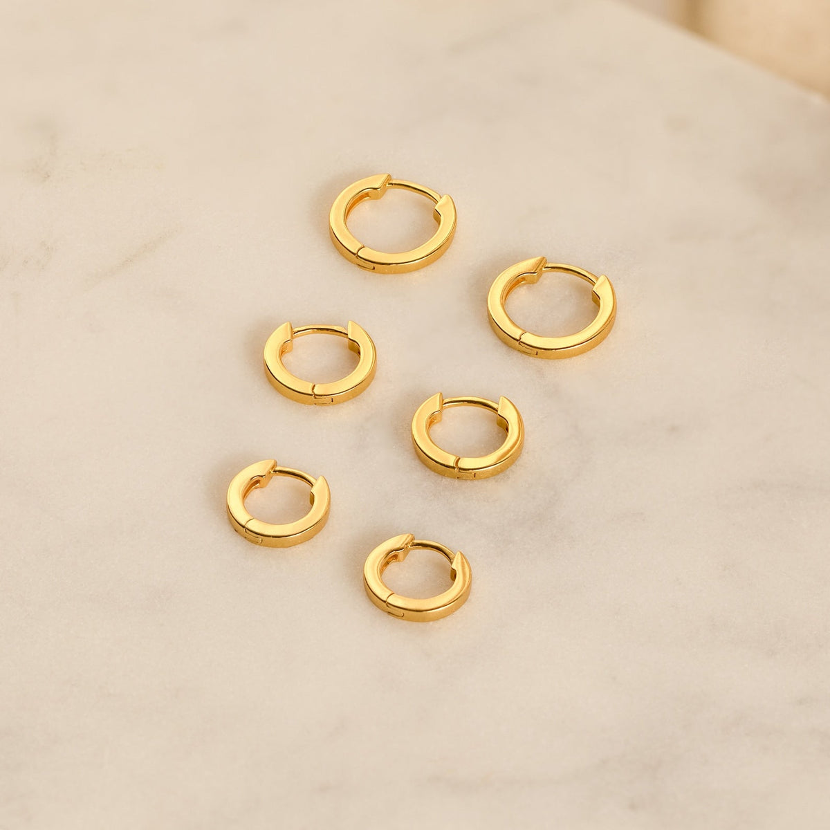 Conjunto de brincos de argola