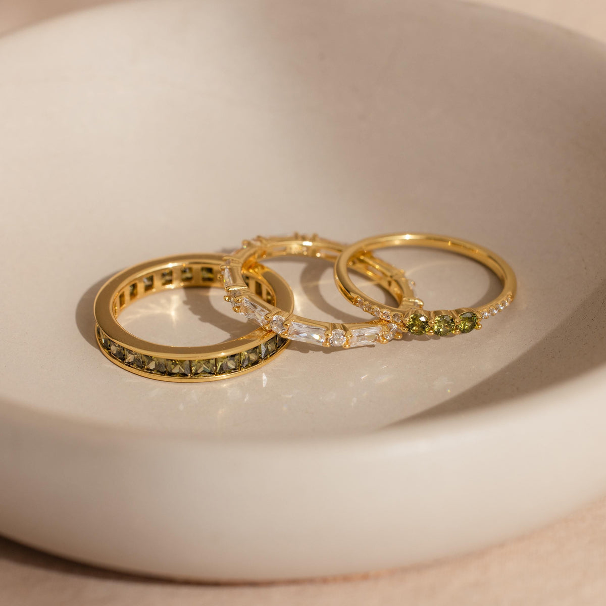 Conjunto de Anéis de Peridoto