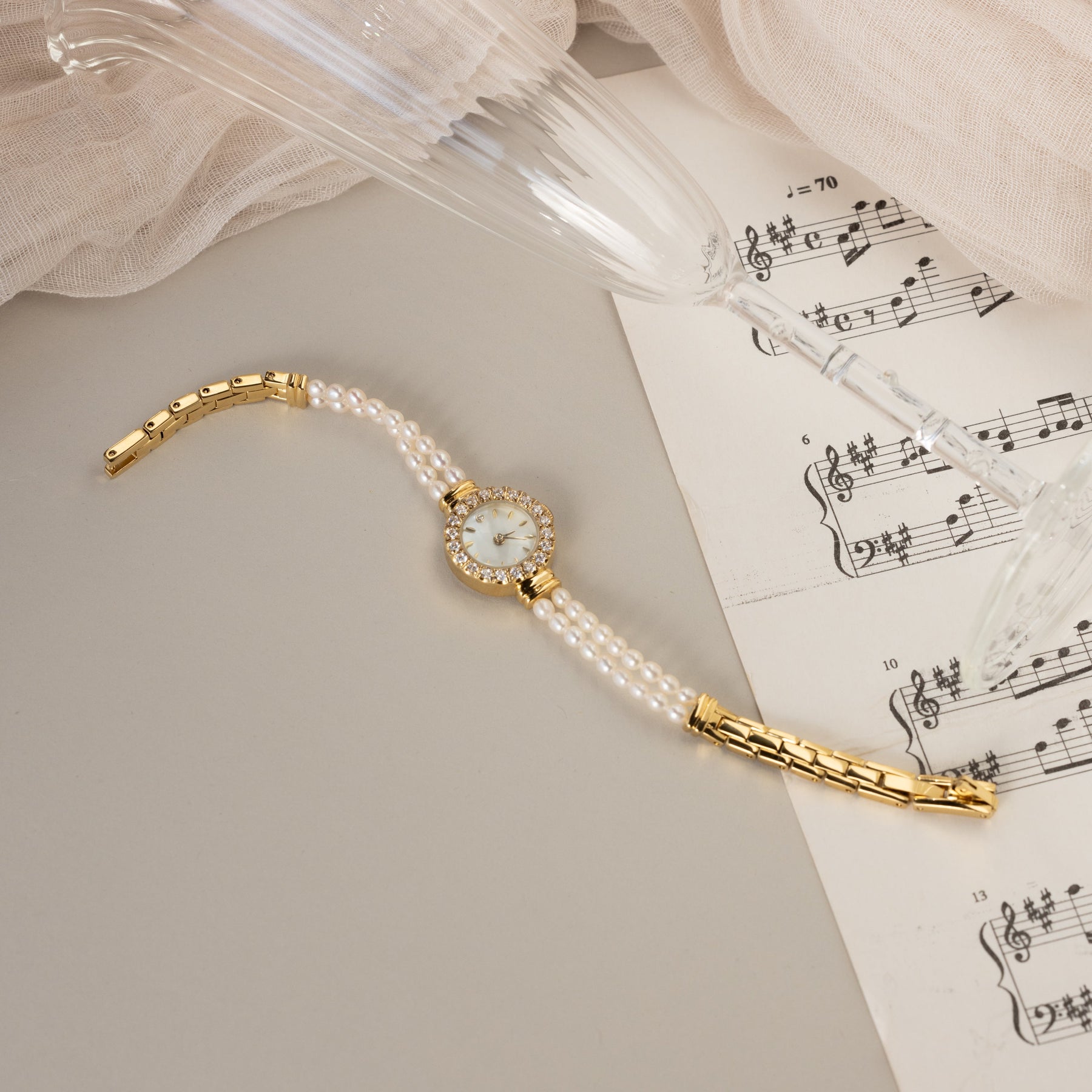 Relógio Pearl Link Timepiece