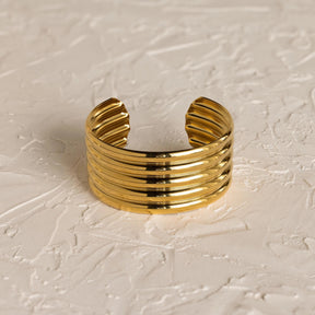 Pulseira de punho canelado