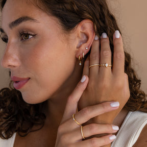 Conjunto Clássico de Brincos de Diamante