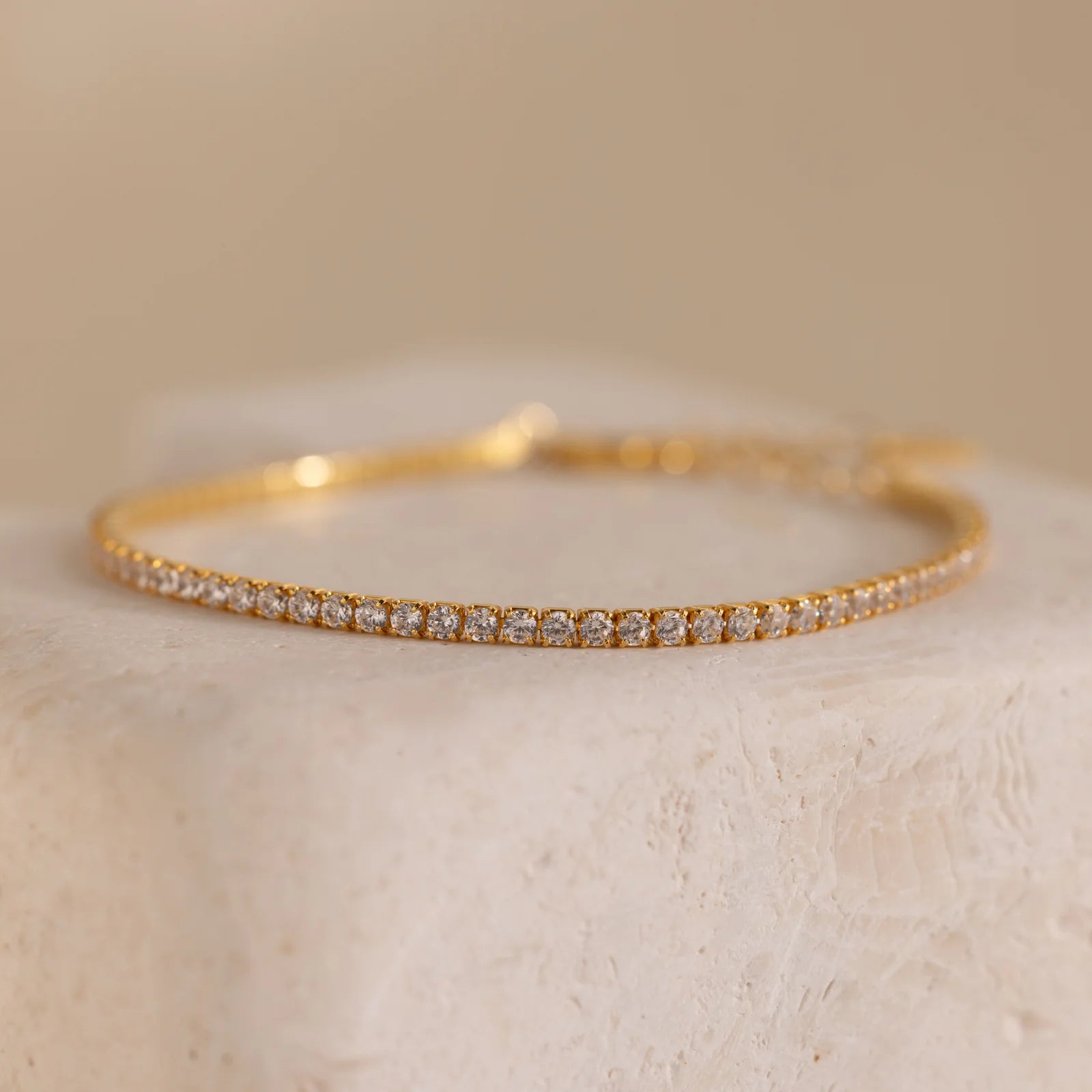 Pulseira clássica com diamantes