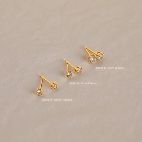Conjunto de Brincos de diamante Booker