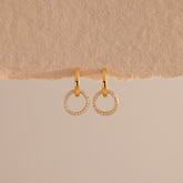 Brincos Duo Delicado Pave