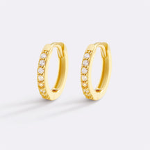 Brincos de argola com pavé