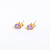 2pc Stainless Steel Cubic Zircon Minimal Birthstone Earrings for Women 12 Zodiac Signs Small Ear Stud Earring Piercing Jewelry