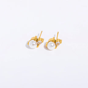 2pc Stainless Steel Cubic Zircon Minimal Birthstone Earrings for Women 12 Zodiac Signs Small Ear Stud Earring Piercing Jewelry