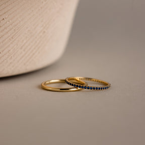 Conjunto de Anéis Tennis com Pedra do Mês de Nascimento