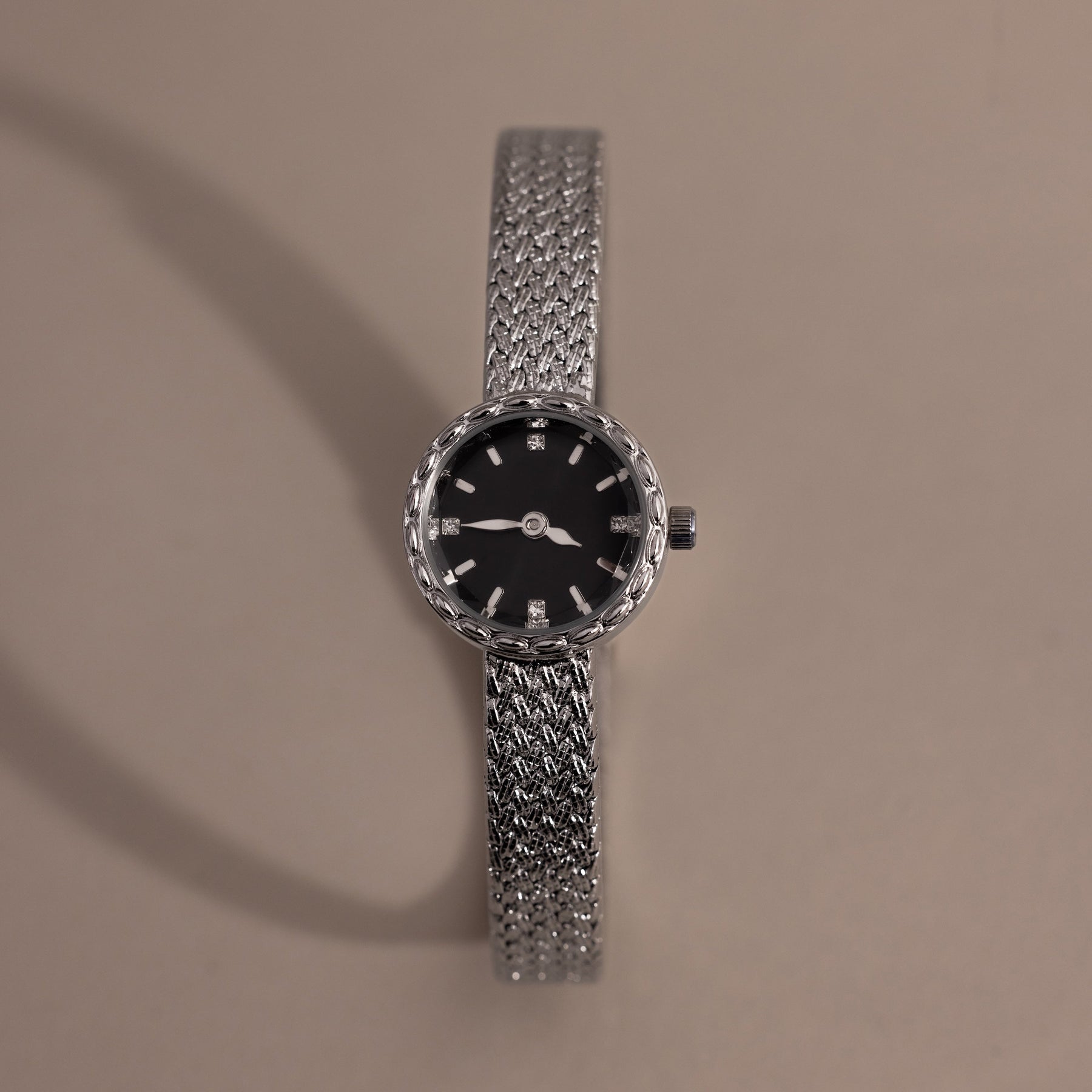 Round Braided Timepiece in Sterling Silver