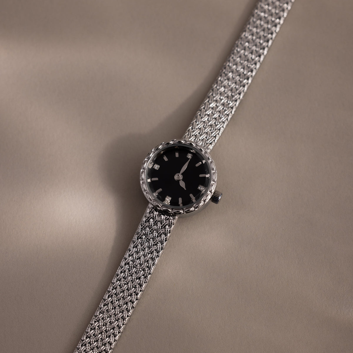Round Braided Timepiece in Sterling Silver