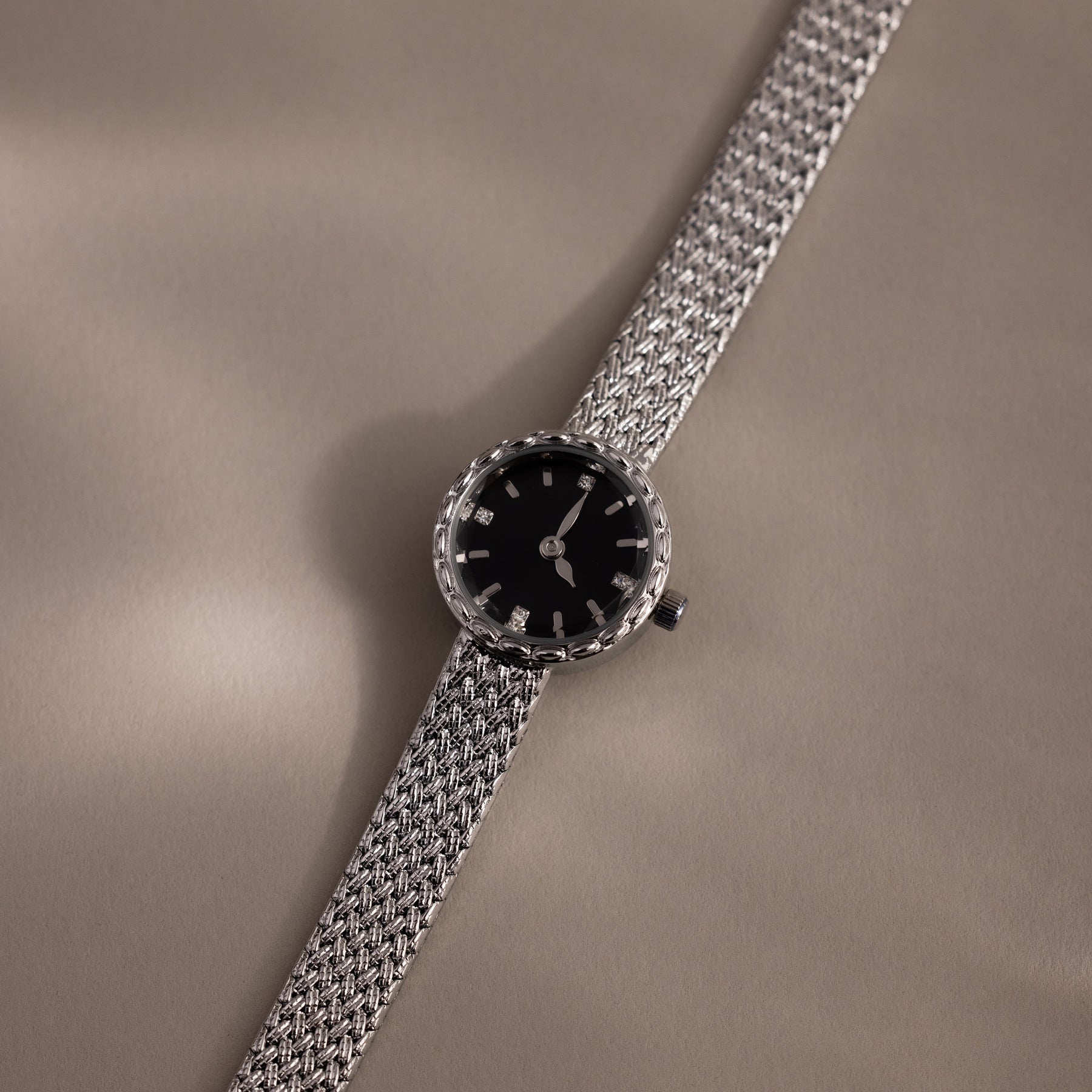 Round Braided Timepiece in Sterling Silver