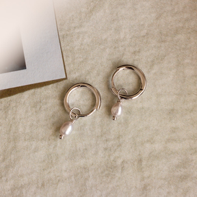 Brincos Smokey Pearl Drop