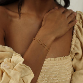 Pulseira Dupla de Correntes