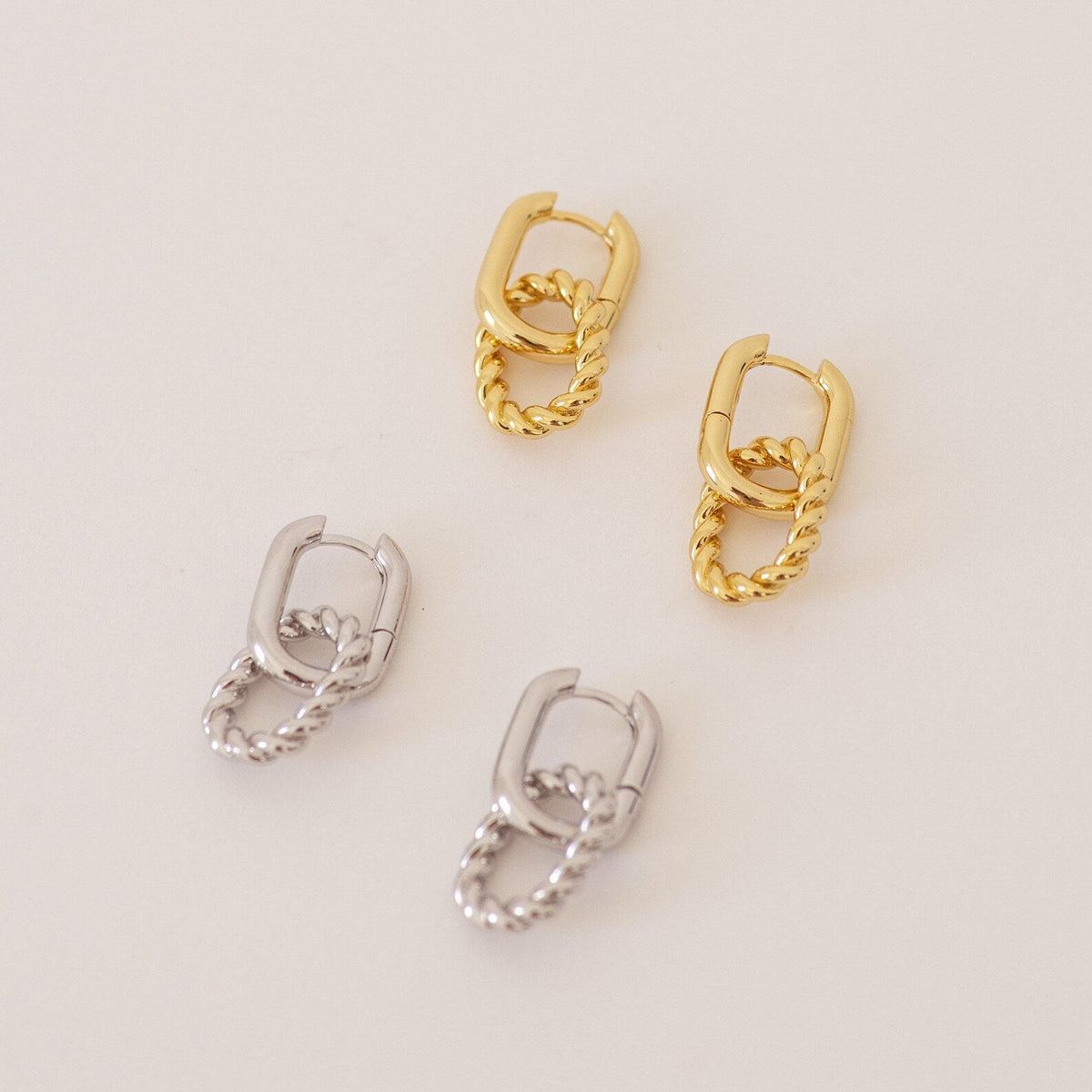 Brincos Kenzie Chain Link