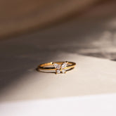 Anel de Diamante Mariposa