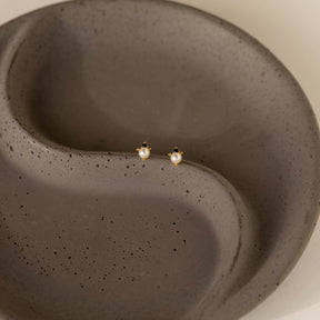Brincos Pearl ônix
