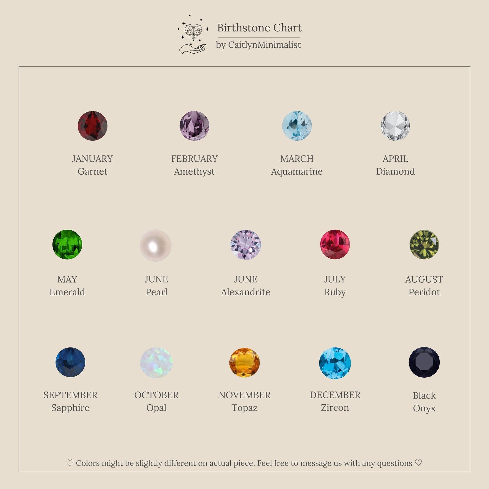 Halo Birthstone Necklace
