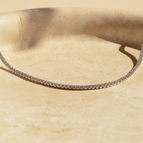 Colar Gargantilha com Diamantes