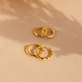 Conjunto de Mini Aros Martelados