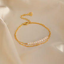 Pulseira Duo Pearl Twist