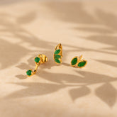 Conjunto de brincos de jade
