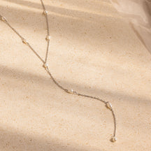 Colar Lariat Pearl Station