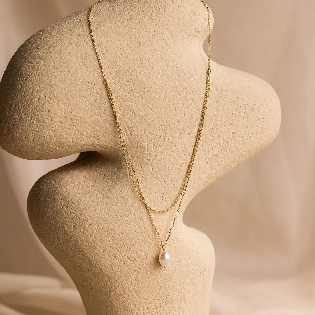Colar de Pérolas Duo Chain
