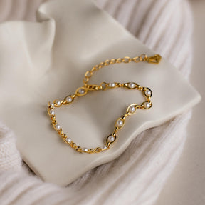 Pulseira de Pérolas Eternity