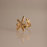 Anel de estrela-do-mar duplo aberto