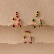 Conjunto de Brincos pedra de nascimento